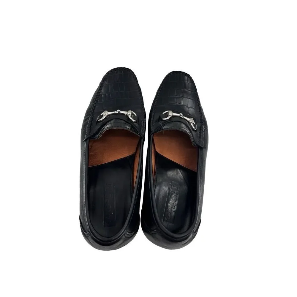 Sandro moscoloni crocodile, leather shoes size 13